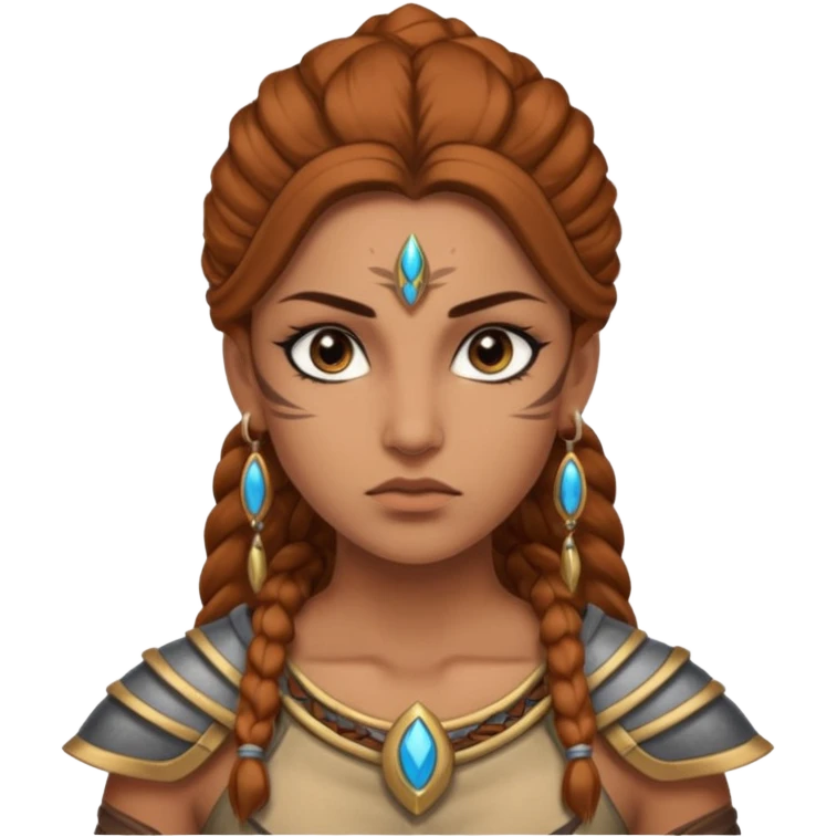 ESO female moamer warrior with lashes and earrings emoji