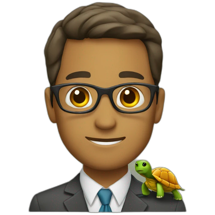 turtle as a Teacher emoji