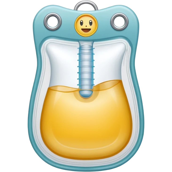 ostomy bag, neutral emoji