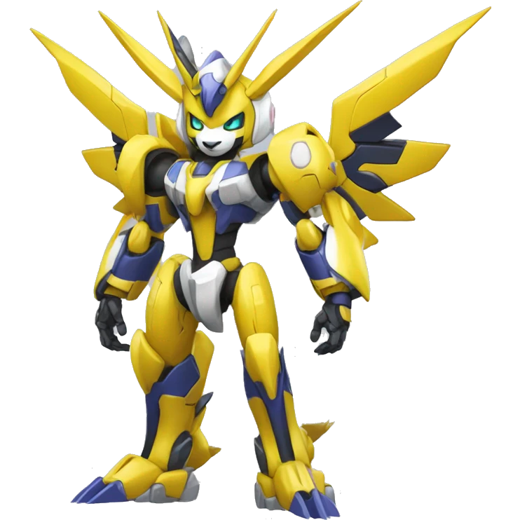 Renamon-Zeraora-Metabee-Medabot-Mecha full body emoji
