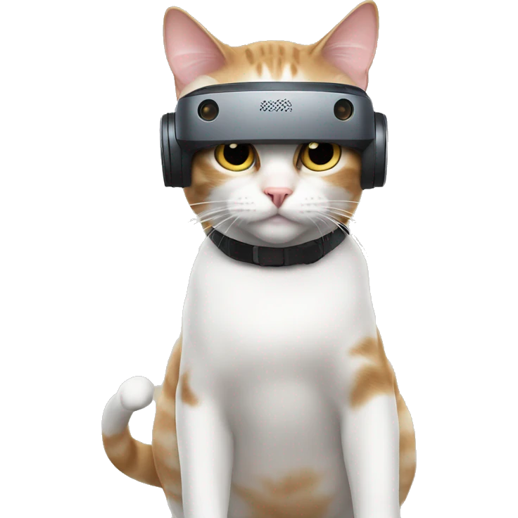 Cat with VR emoji