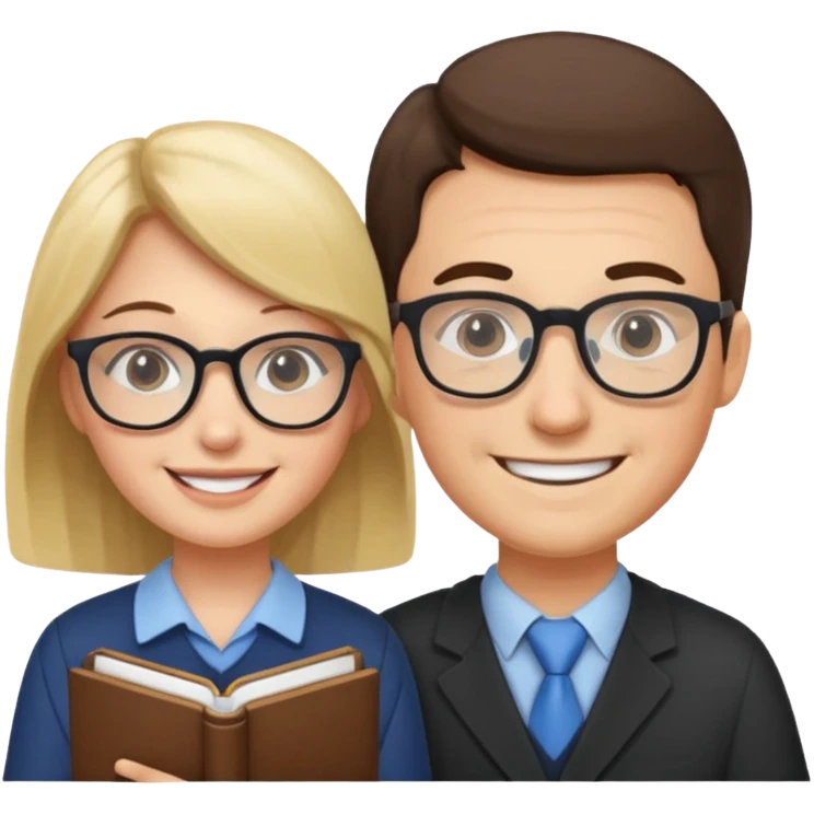 teacher helping student emoji