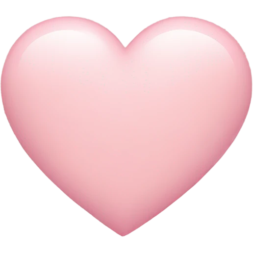 light pink heart emoji