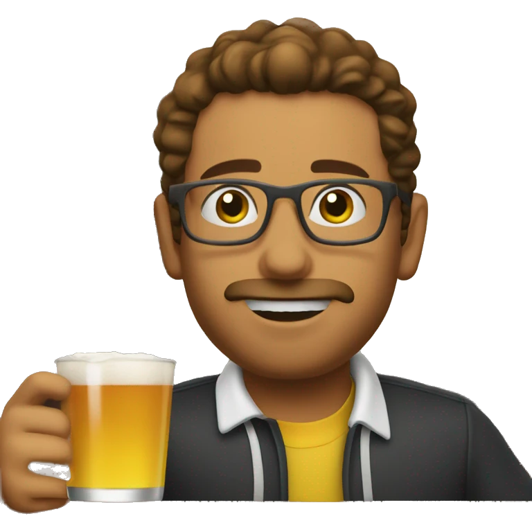 Me drinking a modelo can emoji