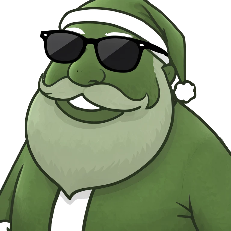 Santa on vacation  emoji