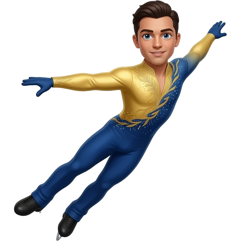 male olympic USA figure skater emoji