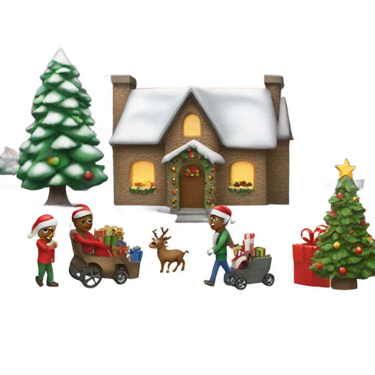 Christmas scene emoji