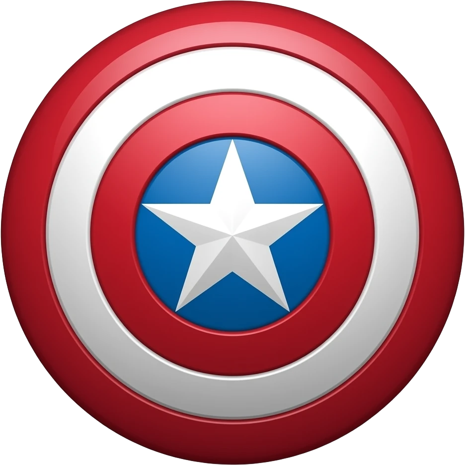 Captain america shield emoji