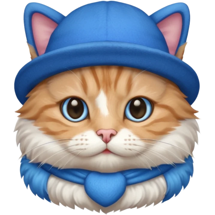 Cat with blue hat emoji