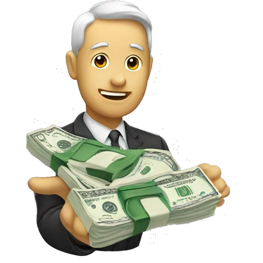 Money in hand emoji