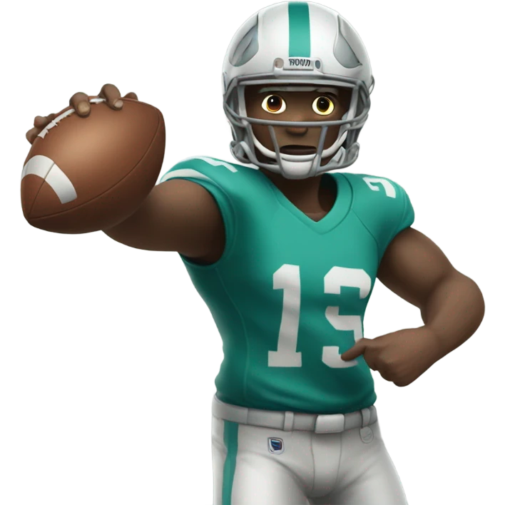 throwing football emoji