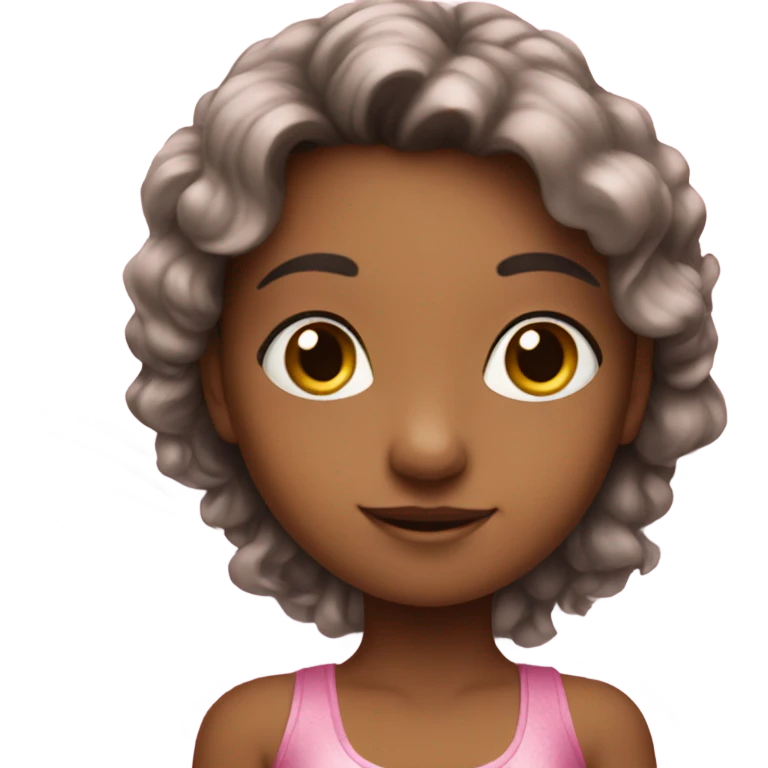 Girl wearing pink fairy wings emoji