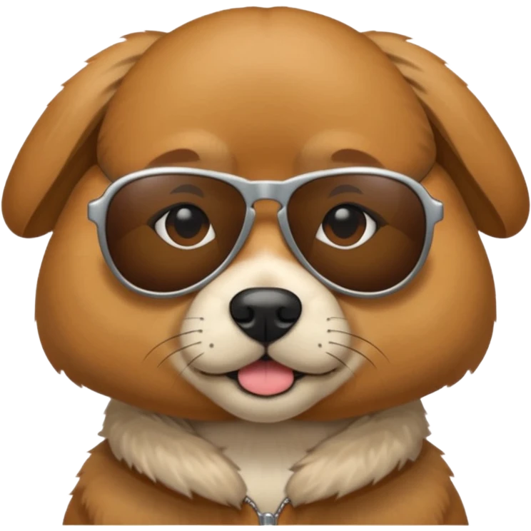 Dog with sunglasses emoji