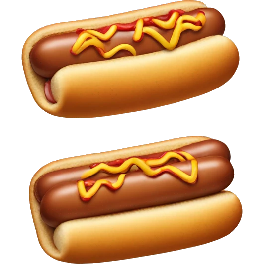 A cake in the shape of a hot dog emoji