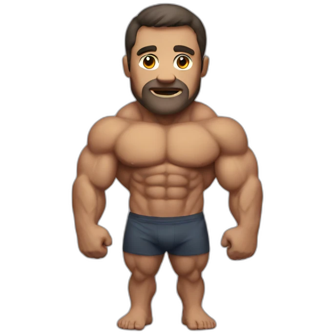 Muscle man emoji