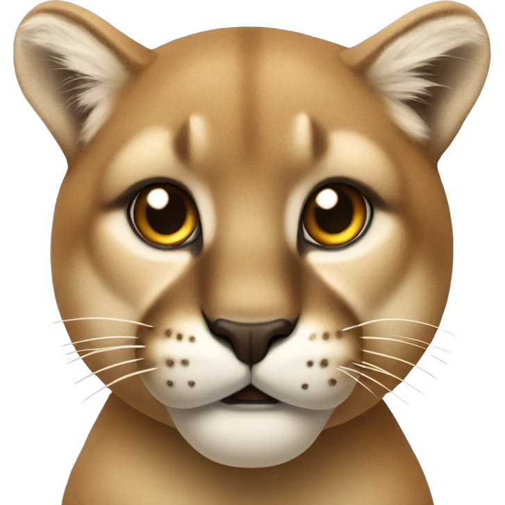 cougar with bushed cheeks emoji