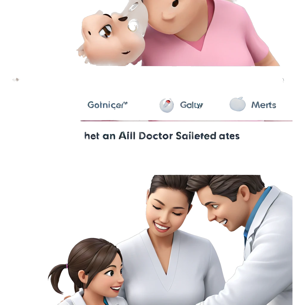 doctor friends sharing a smile emoji