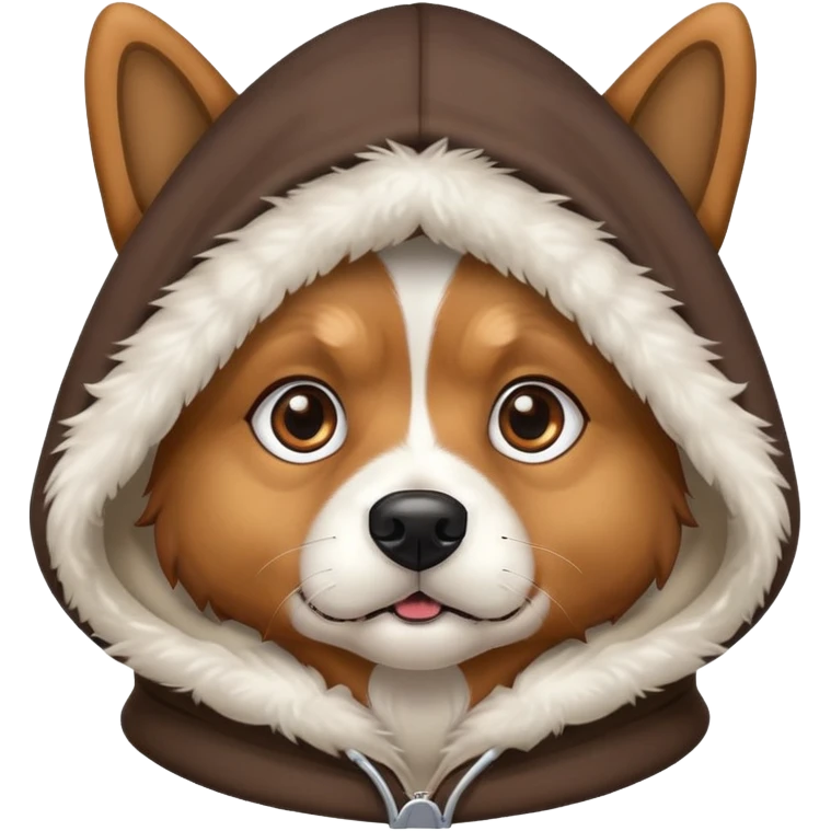 Dog with a hood emoji