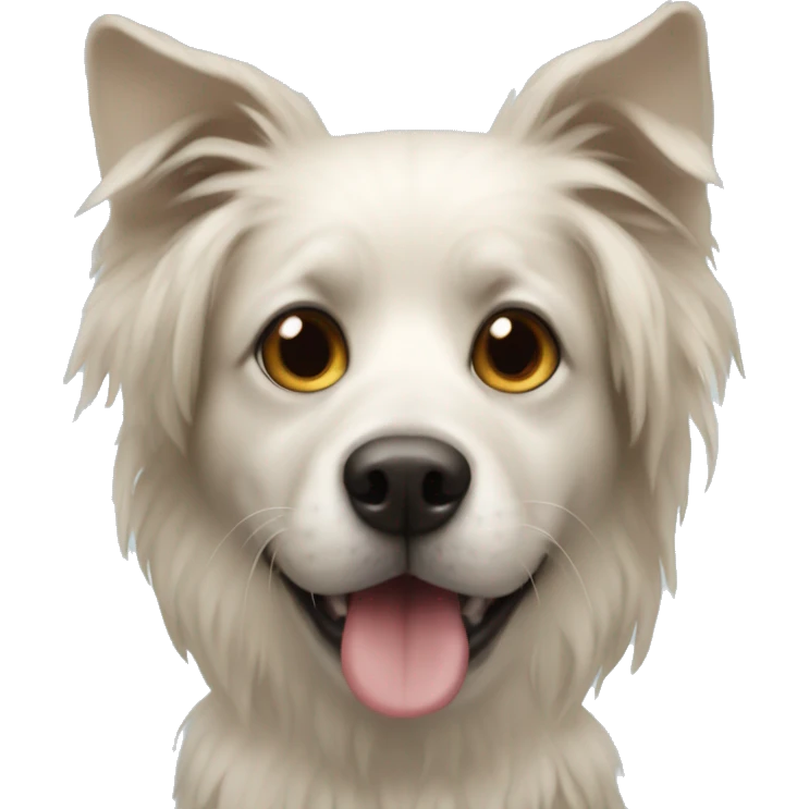 Weird looking dog  emoji