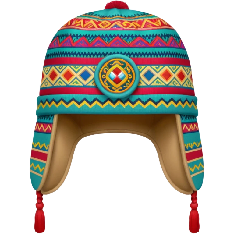 peruvian coya hat with earflaps emoji