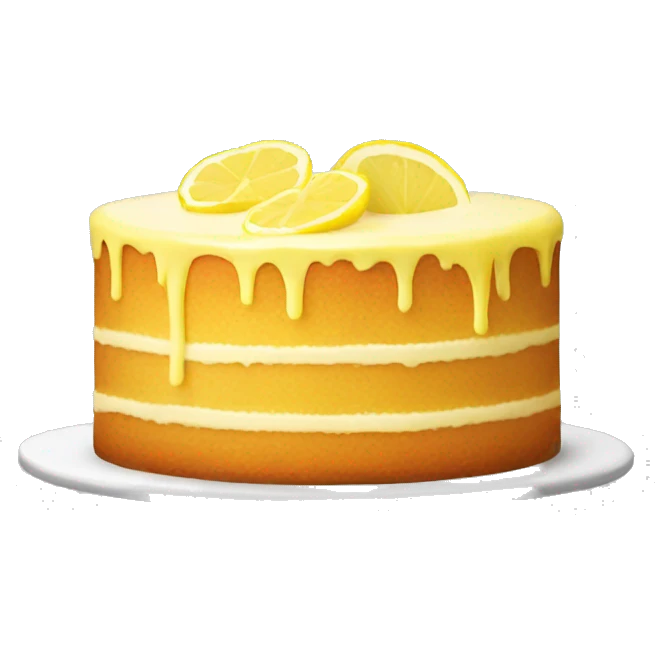 Lemon cake emoji