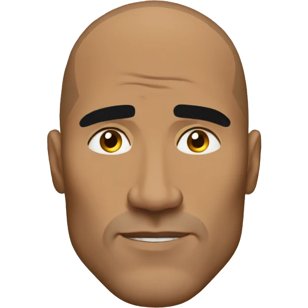 the rock eyebrow emoji