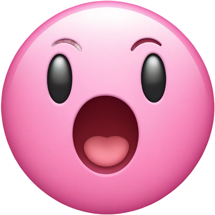 pink smiley face with heart eyes emoji