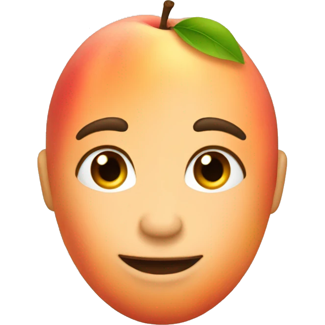 Peach with skin-color  emoji