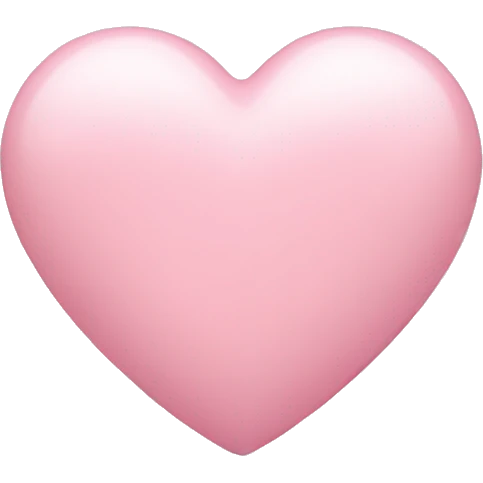 Light pink love heart emoji