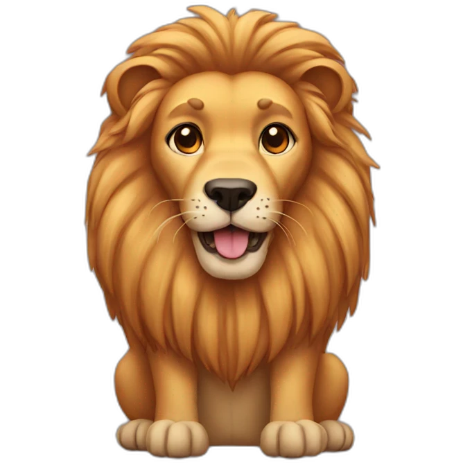 Dog lion emoji
