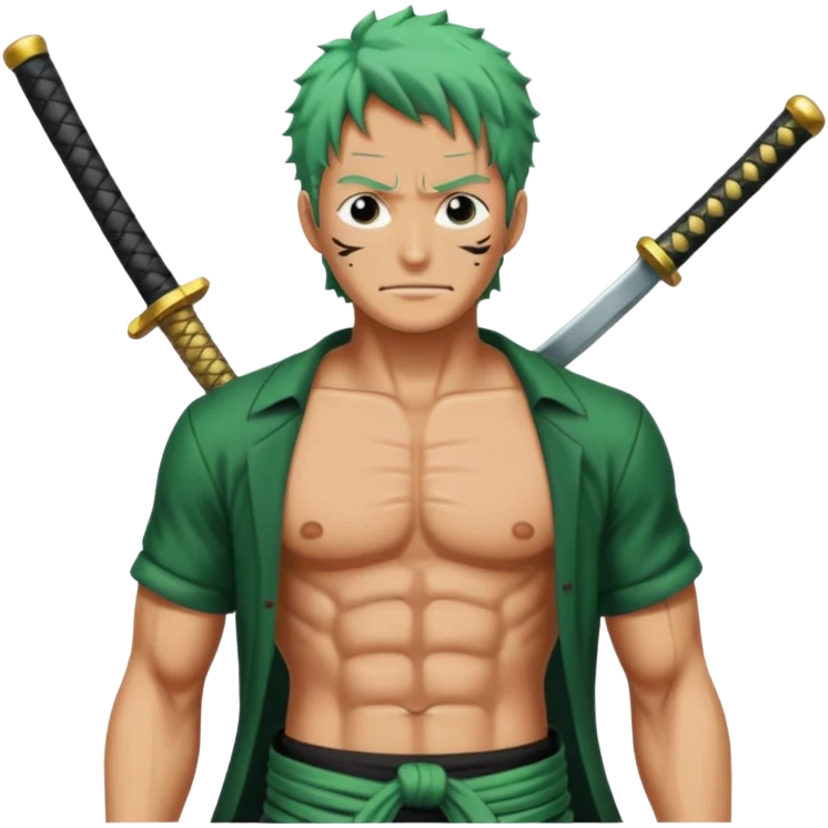 one piece zoro in land of wano emoji