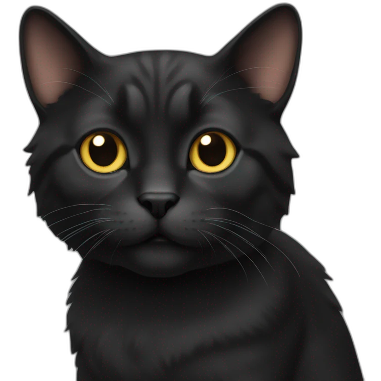 black garffield cat emoji