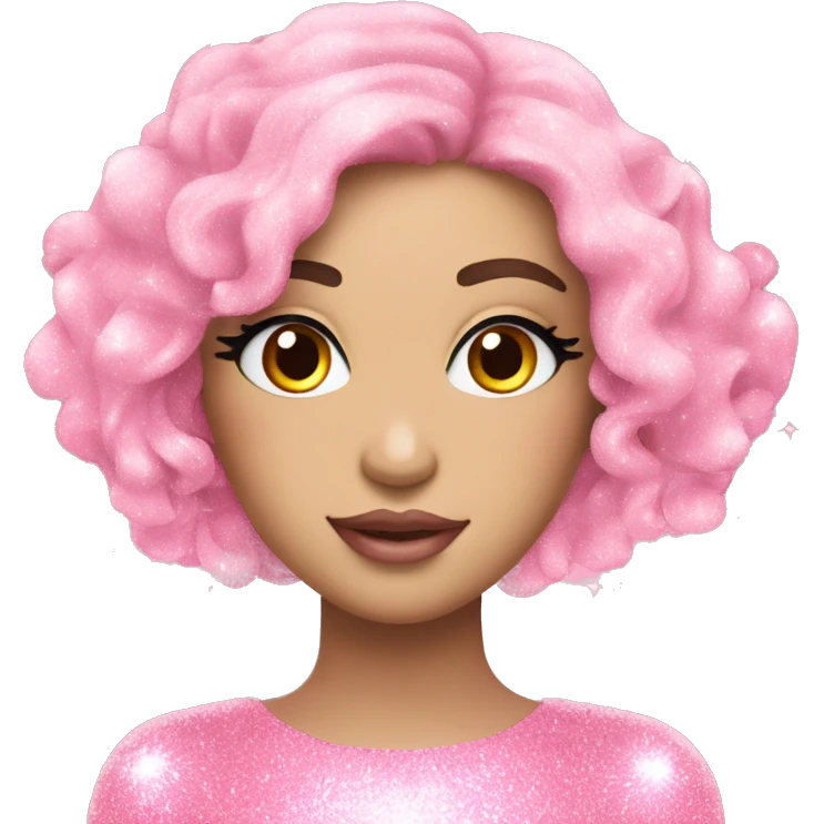 Fairy light pink perfume glitter emoji