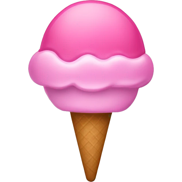 Paletade helado color rosa emoji