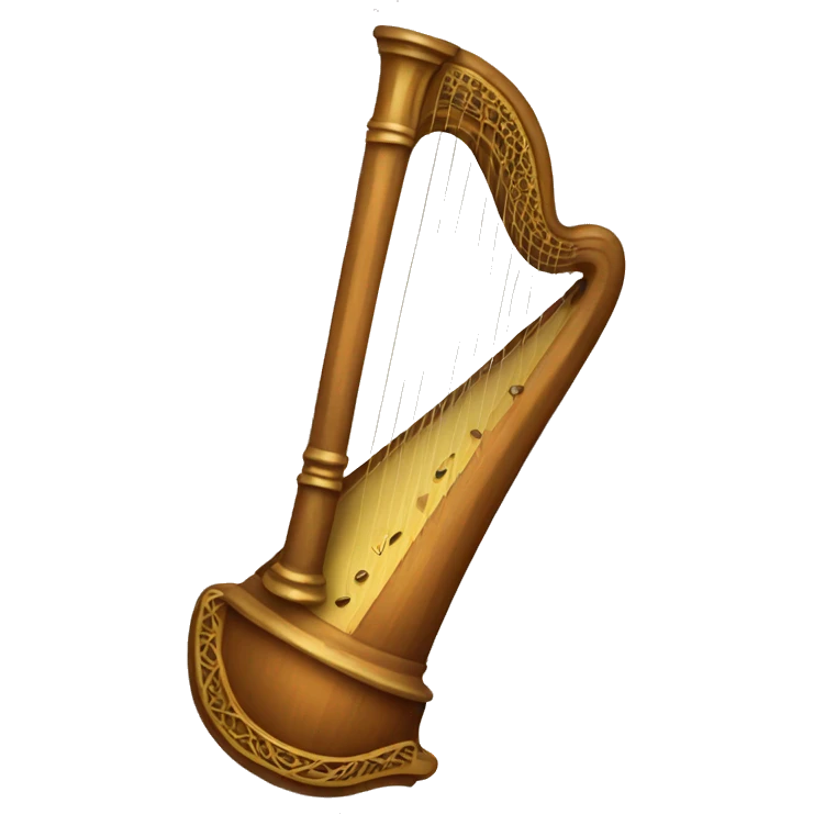 Old looking harp emoji