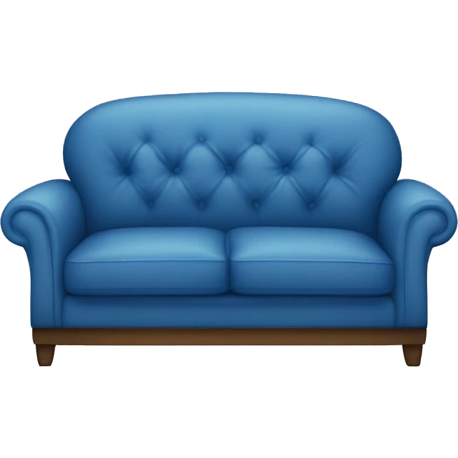 Blue couch  emoji