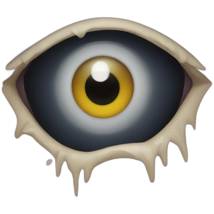 Scary eye emoji