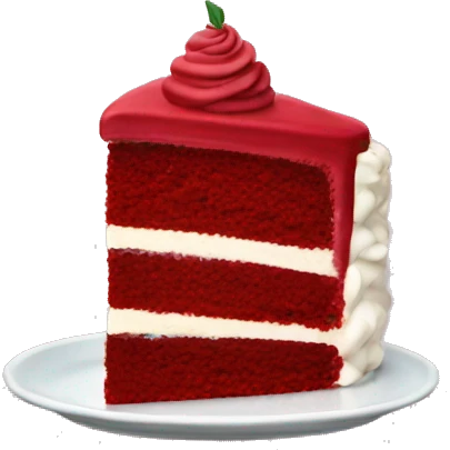 Red velvet cake  emoji