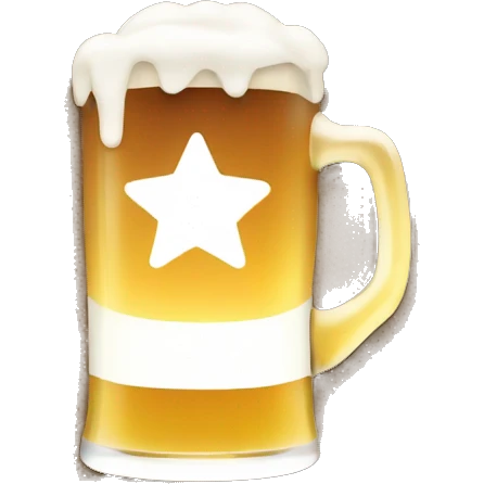 Beer with star emoji