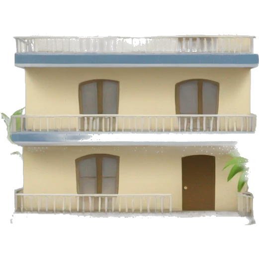 pension house, palm tree emoji