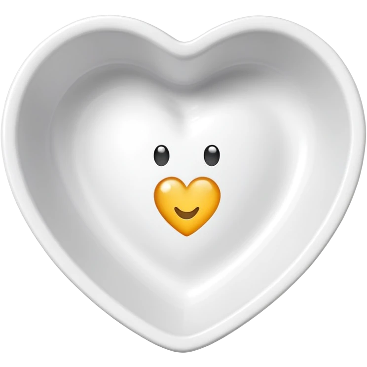 Supplement in a little heart shaped dish emoji