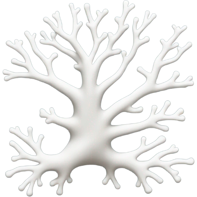 White coral emoji
