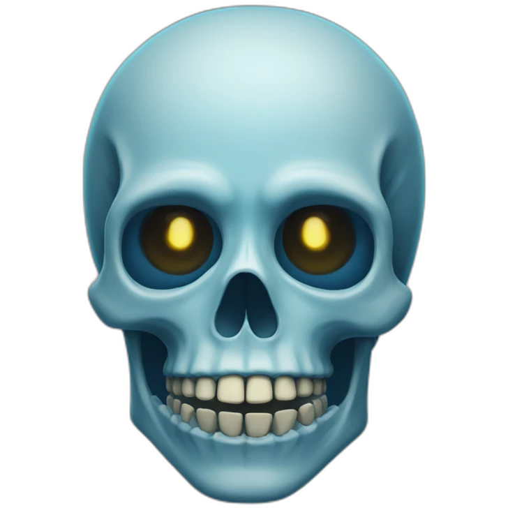 Skeleton Sans with Luminous blue left eye emoji