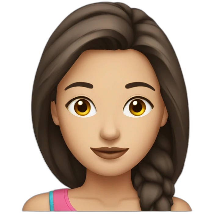 pretty-brunette-woman emoji