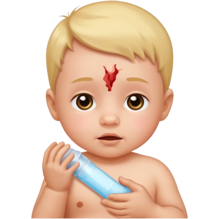 baby with skin rash emoji