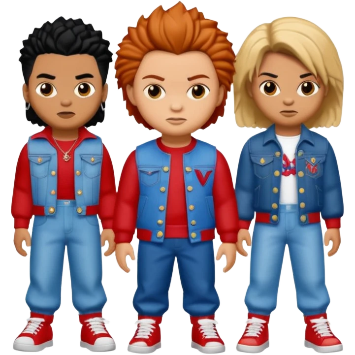 Glam jangle Quale Ricky Shoko, Tay, Tay, Rady Choppa, no Coco V Chucky emoji