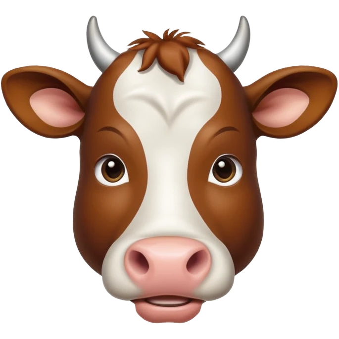 Cow with inspirational good morning  emoji