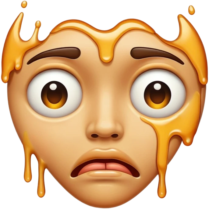 Face melting  emoji
