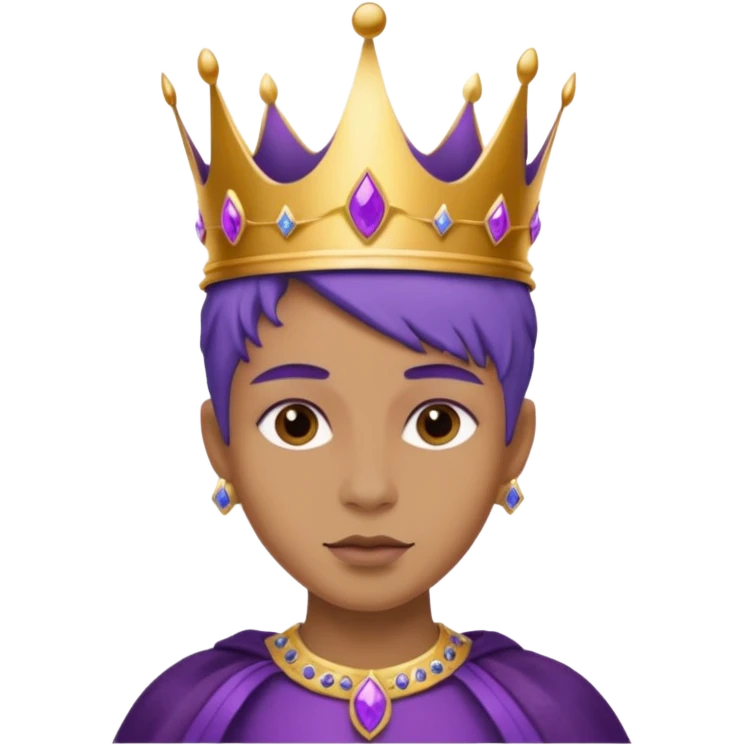 Purple royalty emoji