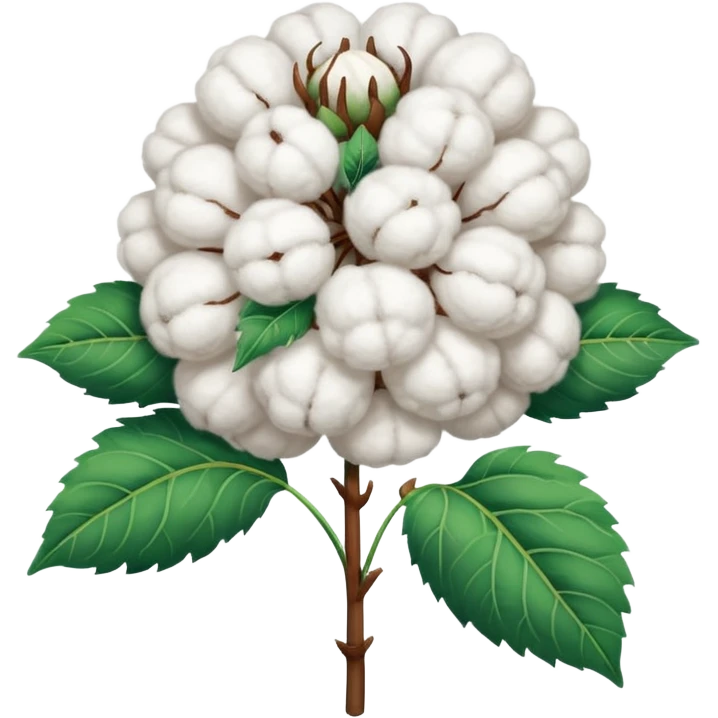 Cotton plant no face emoji